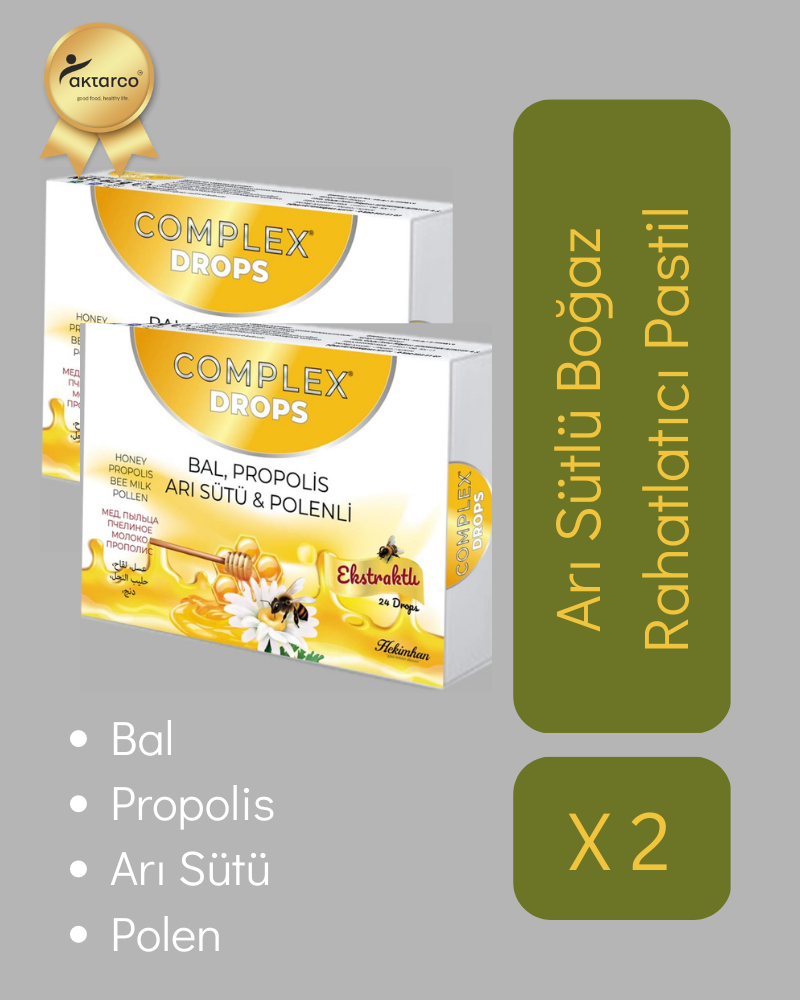 Pastil | Bal, Propolis, Arı Sütü, Polen X 2 Adet | Hekimhan