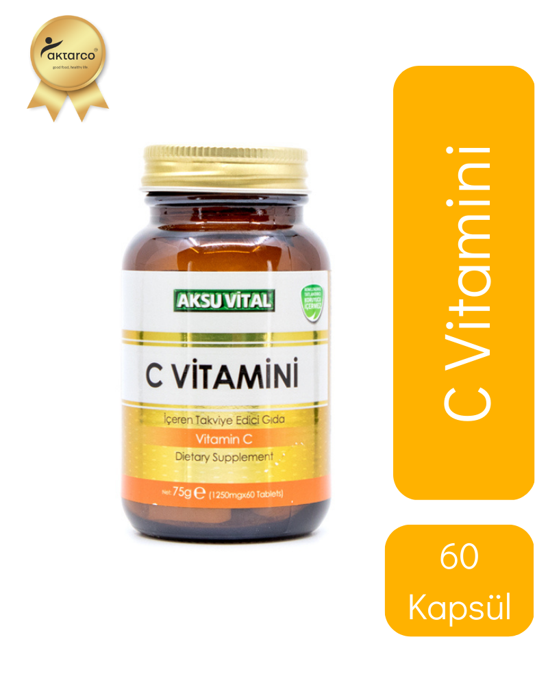 C Vitamini Gıda Takviyesi (60 Kapsül) | Shiffa Home