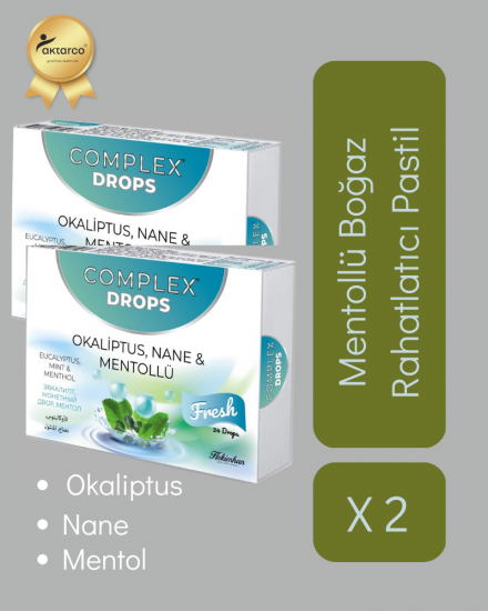 Pastil | Okaliptus, Nane, Mentollü X 2 Adet