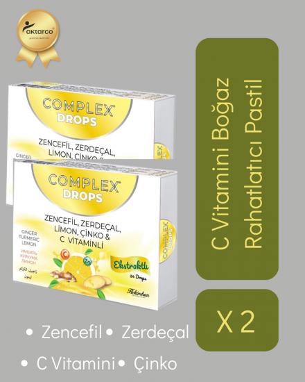 Pastil | Zencefil, Zerdeçal, Limon, Çinko