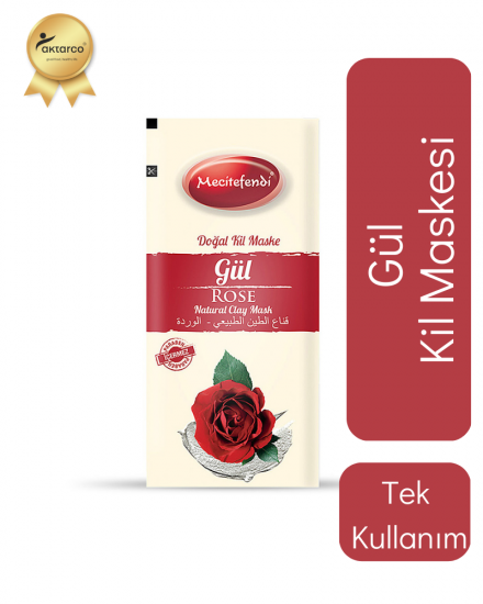 Gül Özlü Doğal Kil Maskesi Tek Kullanımlık 20 GR
