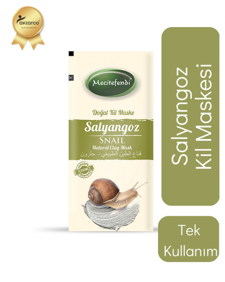 Salyangoz Özlü Doğal Kil Maskesi Tek Kullanımlık