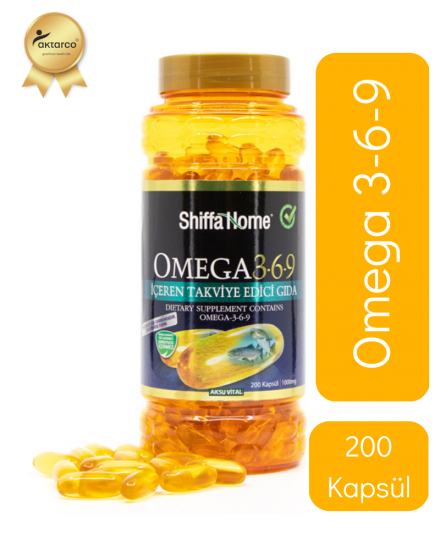 Omega 3-6-9 Gıda Tak. (200 Kapsül) | Shiffa Home