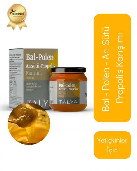 Bal, Polen, Arı Sütü Propolis Karşımı Yetişkin Macun